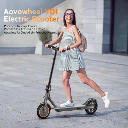 Vista 8 de Aovowheel Scooter eléctrico para adultos, plegable E Scooter Conmuting