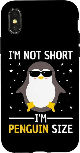Vista 5 de I'm Not Short I'm Penguin Size Men Women Funny Penguin Lover Case for iPhone 17