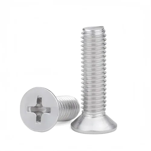 Vista 39 de Tornillos Phillips M1.6 x 4 mm avellanados de cabeza plana NACX, A2-70, tono plateado, acero inoxidable 304, 100