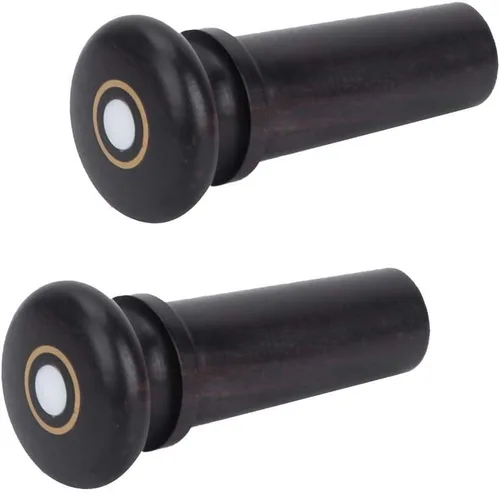 Vista 2 de Pasador de cola de violín, 2 piezas de azufaifo de madera de violín para instrumentos musicales