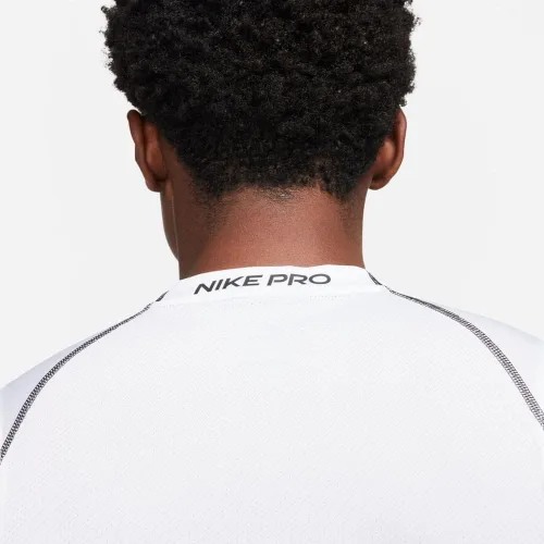 Vista 4 de Nike Pro Dri-FIT - Camiseta sin mangas para hombre, ajuste ajustado, talla XL, color blanco, Blanco