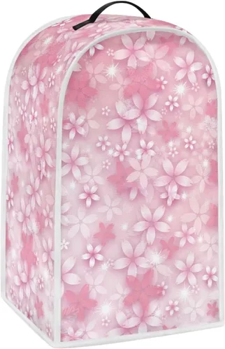 Vista 2 de doginthehole Fundas para licuadora, cubierta estética de flor de cerezo rosa, cubierta para batidora de cocina, cubierta para electrodomésticos