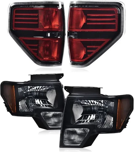Vista 16 de PIT66 Conjunto de faros y luces traseras para Ford F150 2009-2014