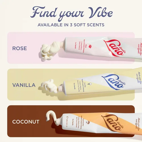 Vista 6 de Crema de manos Lanolips - Loción de lanolina con aceite de coco, manteca de karité y vitamina E - Crema para cutículas y manos para manos secas