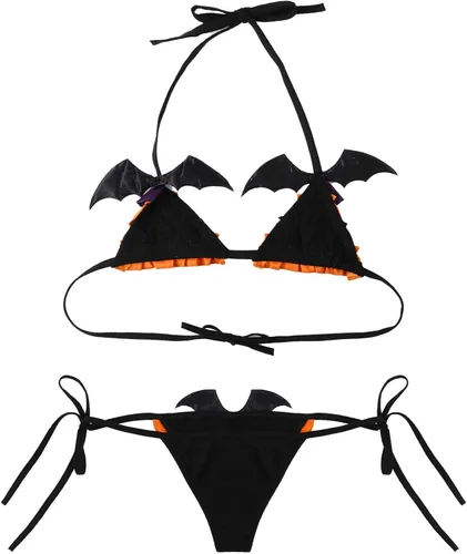 Vista 6 de TSSOE - Conjunto de lencería de bikini para mujer, talla única