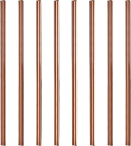 Vista 11 de uxcell 16 popotes de metal reutilizables, 8.5 pulgadas, con forma de corazón, popote de acero inoxidable para beber batido, bebidas frías, bebidas