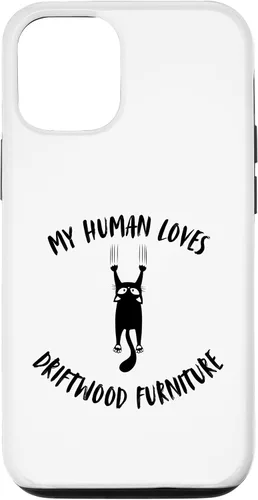 Vista 26 de iPhone 16 My Human Loves Driftwood Furniture - Cat Parent Hobby Lover Case