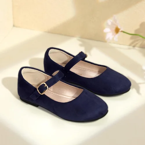 Vista 5 de PANDANINJIA Zapatos de vestir para niñas con diseño de flores y perlas, zapatos planos Adela para boda, fiesta, escuela, para niños pequeños