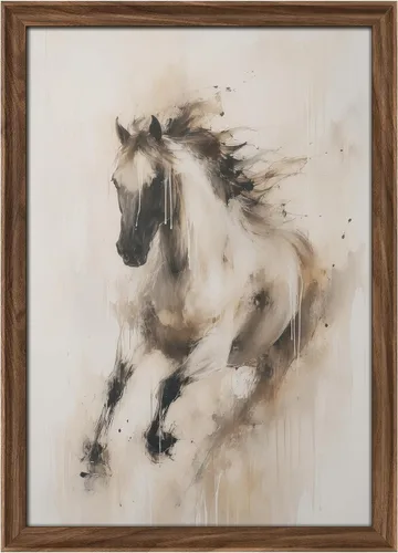 Vista 130 de MUDECOR Lienzo enmarcado prémium para pared, pinos nevados en bosque de invierno, ilustraciones modernas, arte contemporáneo, escénico, divertido