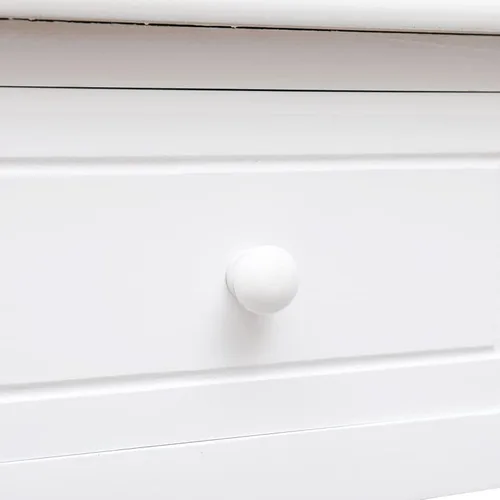 Vista 7 de Tidyard Escritorio con 2 cajones de almacenamiento y compartimento abierto, mesa de estudio de madera, mesa de consola de escritorio de computadora