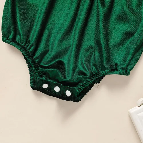 Vista 55 de GRNSHTS Ropa de primer cumpleaños para niña de terciopelo de un año de edad, mameluco de manga larga + diadema, 2 piezas de trajes de pastel