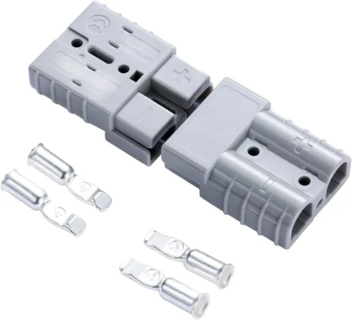Vista 5 de daier Kit de conector rápido de batería de 2 piezas, enchufe de 50 A, conectar desconectar el remolque del cabrestante