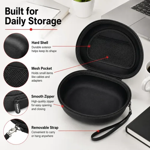 Vista 4 de Funda para auriculares Skullcandy Crusher/Hesh/Evo, para JLab JBuds Lux ANC Para TOZO HT3/HT2 Auriculares Bluetooth inalámbricos sobre la oreja