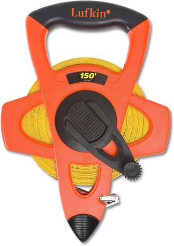 Vista 7 de Crescent Lufkin FE050D - Cinta métrica de fibra de vidrio de ingeniero naranja Hi-Viz® de 1/2 pulgadas x 50 pies