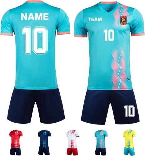 Vista 8 de ORYG Camisetas de fútbol personalizadas para niños, uniformes de equipo de fútbol personalizados para hombres y mujeres con nombre de número