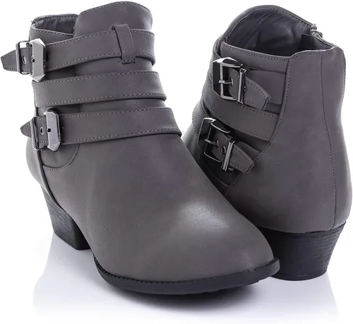 Vista 8 de Botines Payton con cremallera lateral y tacón alto para mujer