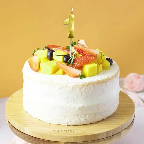 Vista 5 de Velas de cumpleaños para pasteles, velas de cumpleaños número 1 doradas, velas de números de feliz cumpleaños, velas de números para decoración