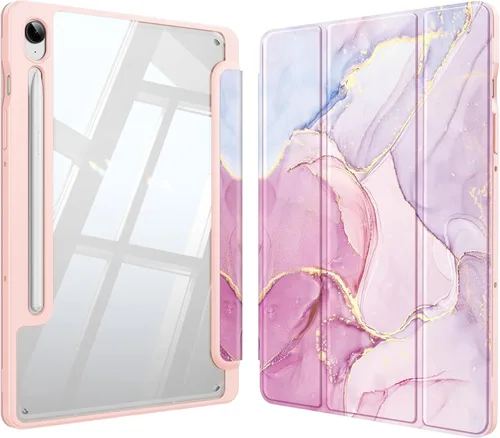Vista 12 de Fintie Funda transparente para Samsung Galaxy Tab S10 Lite/S10 FE/S9 FE Negro