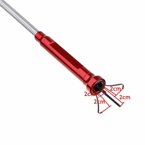 Vista 5 de Herramienta de recogida de garras con luz LED magnética brillante, herramienta de recogida magnética de 24.4 pulgadas de largo, herramienta