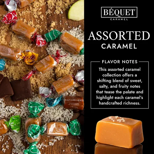 Vista 4 de Bequet Caramelo gourmet, 16 oz Bolsa de regalo