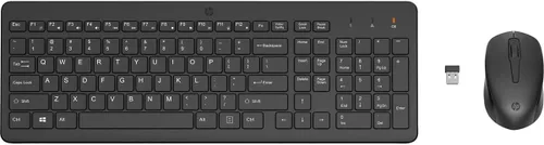 Vista 2 de HP Combo de teclado y mouse inalámbricos 330 - Receptor USB inalámbrico de 2.4 Ghz - Teclas Chiclet, 12 atajos de teclado - Mouse multisuperficie