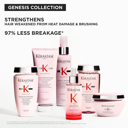 Vista 8 de Kerastase Genesis Thermique Primer para Secado con Secador, Protector Térmico para Cabello Débil o Dañado, Anti-Rotura, Desenreda e Hidrata sin
