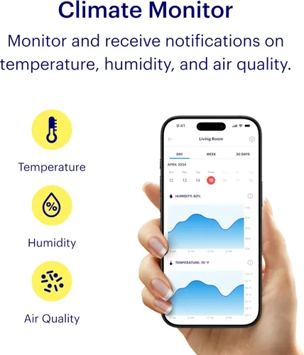 Vista 7 de Cámara de seguridad para interiores Canary Pro 1080p HD WiFi IP Observación de video en vivo 24/7, sirena, monitor de clima, alertas