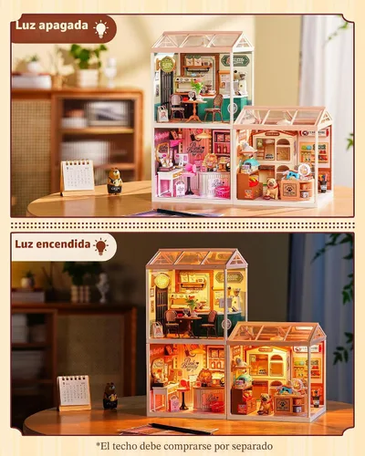 Vista 7 de Rolife Super Creator - Juego de bloques de construcción de casas pequeñas para muñecas pequeñas, kits de modelos de plástico para adolescentes de 14