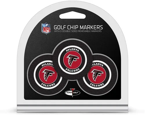 Vista 3 de Team Golf Tamaño de fichas de póquer de la NFL con marcadores de esmalte de doble cara más pequeños