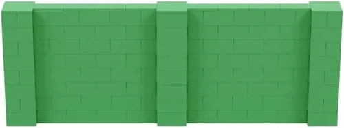 Vista 217 de EverBlock Kit de pared de 5 x 4 pies Bloques de construcción modulares Sistema de pared para edificios, pantallas y estructuras Divisor
