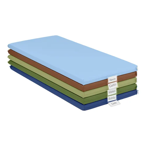 Vista 13 de ECR4Kids SoftZone - Tapete de descanso arcoíris, 2 pulgadas, colchoneta para dormir, surtido, 5 piezas