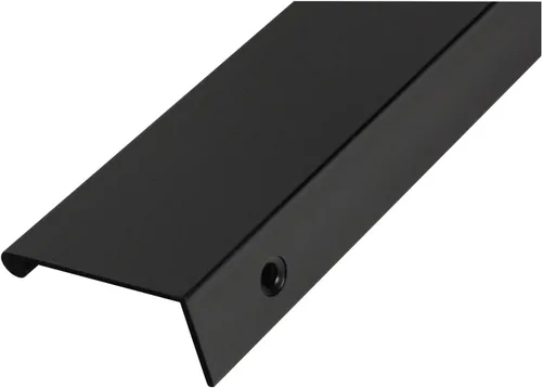 Vista 2 de CKP #3306-20 en tiradores de borde de dedo de marca de montaje posterior, negro mate - paquete de 10 Mate negro