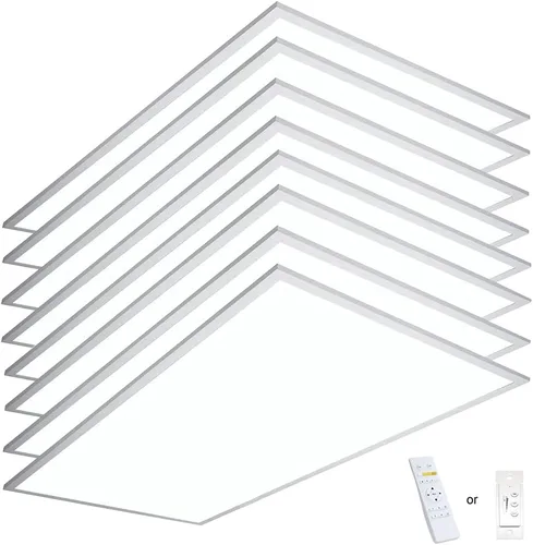 Vista 10 de Luz de panel plano LED 2x4 3000K - 5000K 50W 600W equivalente 0-10V regulable 6500 Lm CCT cambio de color borde iluminado panel LED 120-277V caída