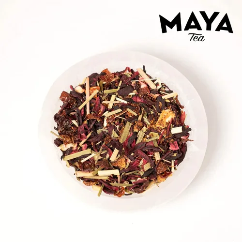 Vista 7 de Maya Tea Bolsas de té de hierbas Citrus Hibiscus, todo natural, sin cafeína, paquete de 20