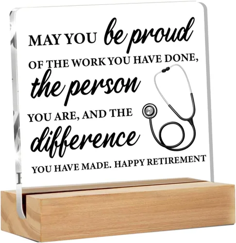 Vista 5 de Regalos de agradecimiento para mujeres y hombres, regalos de agradecimiento para médicos, un verdadero doctor difícil de encontrar, letrero