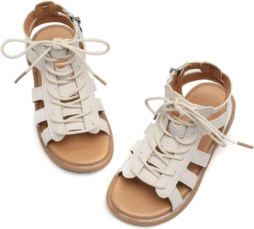 Vista 4 de Komfyea Sandalias planas de verano para niña (bebéniño pequeño)