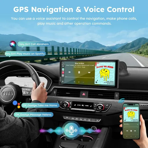 Vista 15 de CARPURIDE W502BS para BMW Moto CarPlay y lectura de datos A-Auto, Maravilla nativa 5" waterproof GPS screen with dual Bluetooth, native data