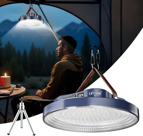Vista 9 de Linterna LED portátil de 5000 lúmenes, luz recargable de 30 W con imán, IPX4 impermeable, luces de tienda de campaña, falla de energía, kits