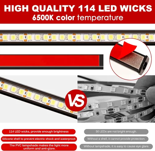 Vista 6 de RGBW Barra de luz LED para puerta trasera elevadora de vidrio RF control remoto inalámbrico para camping luces para la parte trasera del cargamento