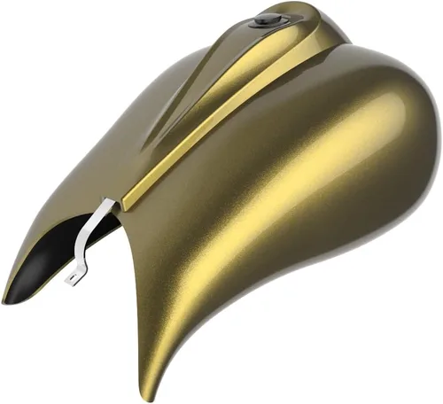 Vista 68 de Cubiertas de tanque estiradas con consola de tablero y tapa de tanque de combustible, cubiertas de combustible de galón para Harley Touring Whisky