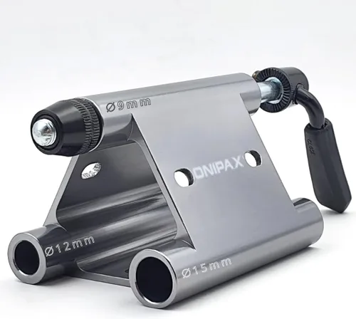 Vista 7 de ONIPAX Soporte de horquilla de bicicleta para camión y camioneta para 0.354x4.331 in, 0.472x4.331 in, 0.591x4.331 in Pasante eje pasante