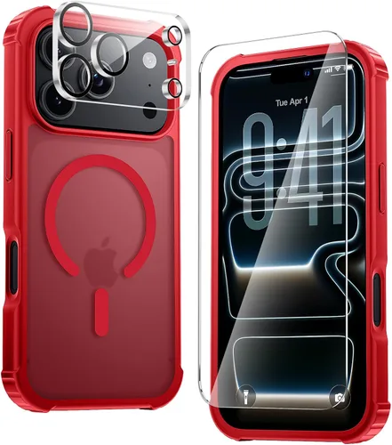 Vista 10 de Yriklso Funda magnética para iPhone 18 Pro y 17 Pro, color negro