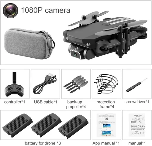Vista 9 de Mini dron para adultos, GoolRC LS-MIN RC Quadcopter con cámara 1080P, giros 3D, foto y video de gestos, vuelo en pista, retención de altitud, modo