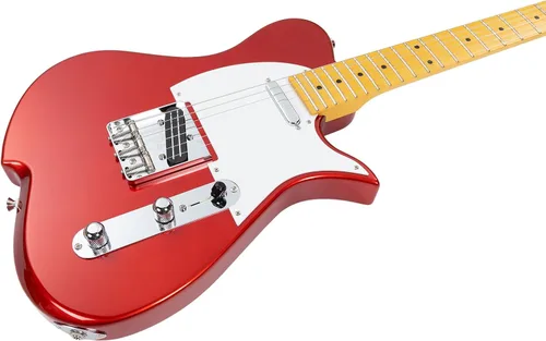 Vista 4 de Vola Guitarra eléctrica Vasti MC Candy Apple Red Gloss Hecho a mano en Japón MIJ Gotoh Bridge Gotoh Bloqueo Tuner 6 Cuerdas Moderno C Cuello Para