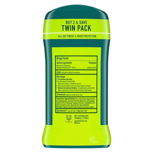 Vista 2 de Grado Hombres seco Protección 48 Hour antitranspirante, cool Rush 2.7 oz (Pack de 6)
