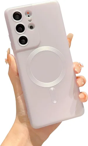 Vista 12 de phylla Funda para teléfono Samsung S21 FE [compatible con MagSafe] Funda magnética de lujo de color sólido protección completa de la cámara cubierta