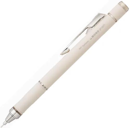 Vista 11 de Tombow - Lápiz mecánico, 0.5mm, MONO Monograph Grip (agarre Soft Fit para antifatiga), Marfil DPA-151A