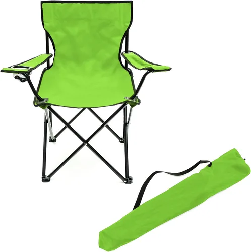 Vista 6 de Trademark Innovations Silla plegable de campamento de playa para exteriores, 18 pulgadas de largo x 31 pulgadas de ancho x 32 pulgadas de alto, rojo