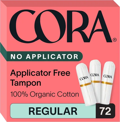 Vista 8 de Cora Tampones 100% algodón orgánico sin aplicador (36 tampones ligeros)
