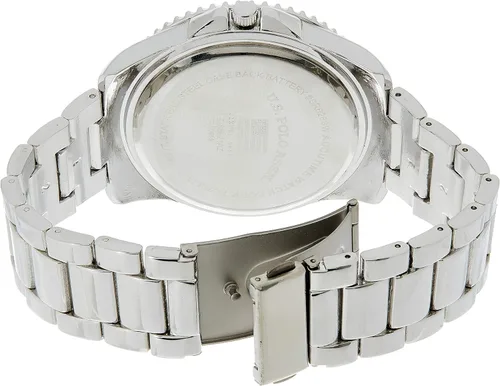 Vista 2 de US Polo Assn US8621 Reloj analógico de cuarzo plateado para hombre plateado